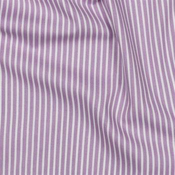 Poplin Bomuld Stripe, Lilac
